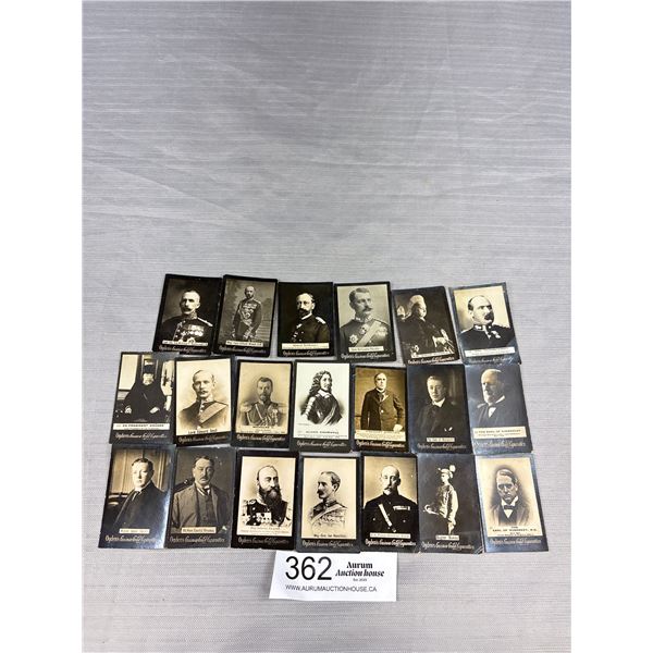 Nice Lot of 20 Hard to Find 1890-1909 Ogdens Guinea Gold Cigarette Cards