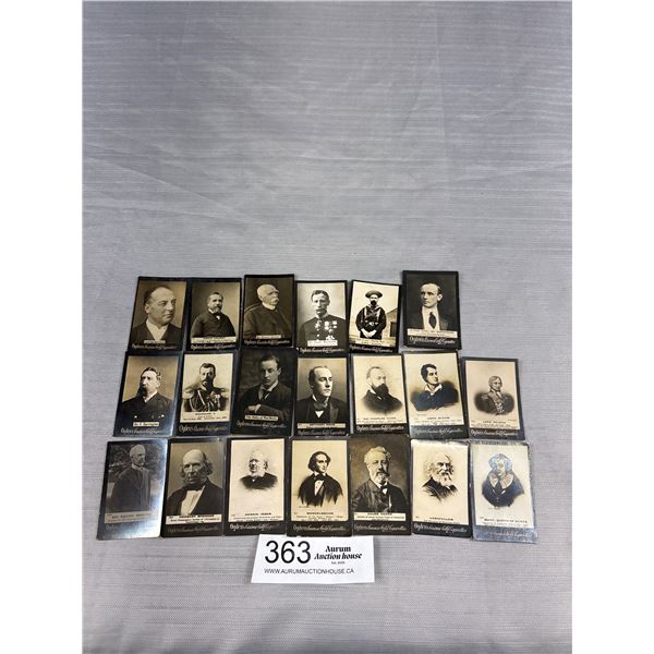 Nice Lot of 20 Hard to Find 1890-1909 Ogdens Guinea Gold Cigarette Cards