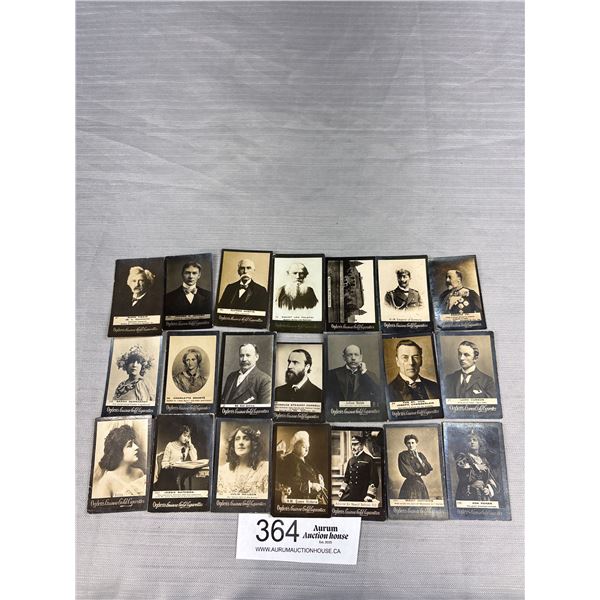 Nice Lot of 20 Hard to Find 1890-1909 Ogdens Guinea Gold Cigarette Cards
