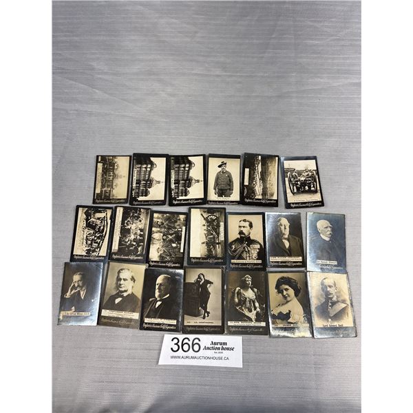 Nice Lot of 20 Hard to Find 1890-1909 Ogdens Guinea Gold Cigarette Cards