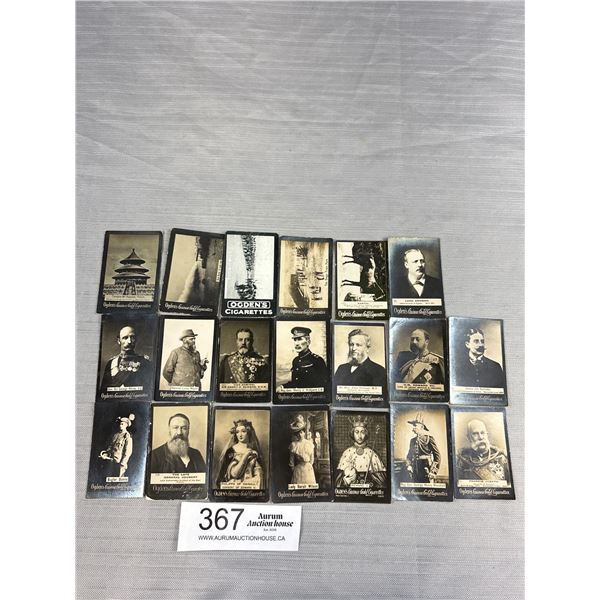 Nice Lot of 20 Hard to Find 1890-1909 Ogdens Guinea Gold Cigarette Cards