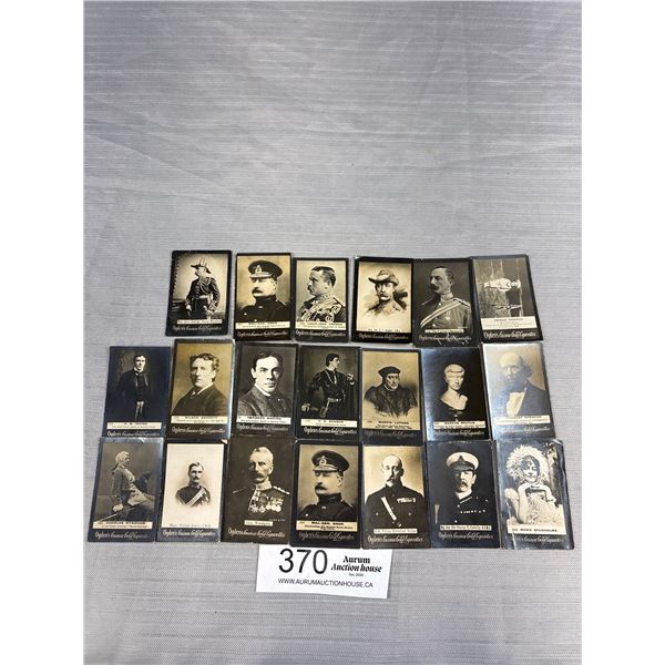 Nice Lot of 20 Hard to Find 1890-1909 Ogdens Guinea Gold Cigarette Cards