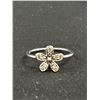 Image 2 : Sterling Silver Flower Ring, Marked S 925, ALE 54, Size 6 1/2