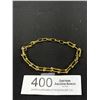 Image 1 : Vintage Gold Tone Links Bracelet, Marked 18K GP, 6-8" Length