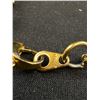 Image 3 : Vintage Gold Tone Links Bracelet, Marked 18K GP, 6-8" Length