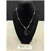 Image 1 : Vintage Hand Crafted Silver w/ Blue Stones Choker Necklace