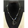 Image 2 : Vintage Hand Crafted Silver w/ Blue Stones Choker Necklace