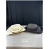 Image 1 : 2 New Cowboy Hats One Size, One Black + One Cream