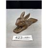 Image 1 : A Nice Vintage Cast Iron 7.5" Long Rabbit Cast Iron Doorstep