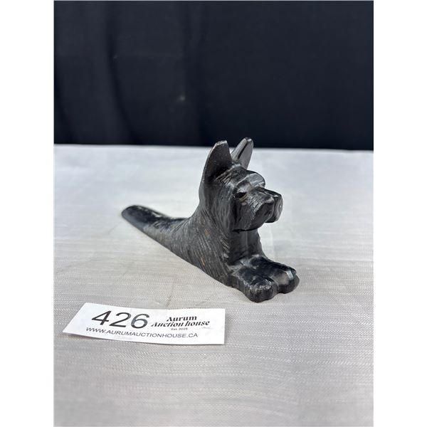 Nice Vintage Cast Iron Scottie Dog Door Stop