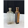 Image 8 : A Vintage Collectible Lot, First Aid Kit, Embossed Medicine Bottles and Old Razor