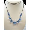 Image 2 : Vintage Silver w/ Blue Stones Choker Necklace