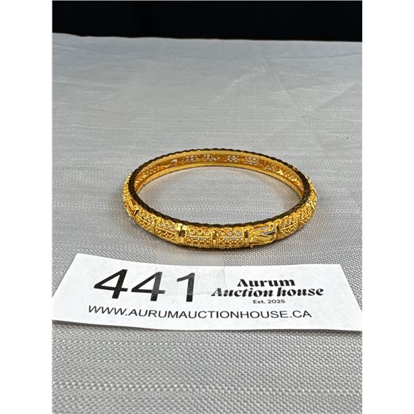 Hand Crafted 22 K Gold Plated Bangle
