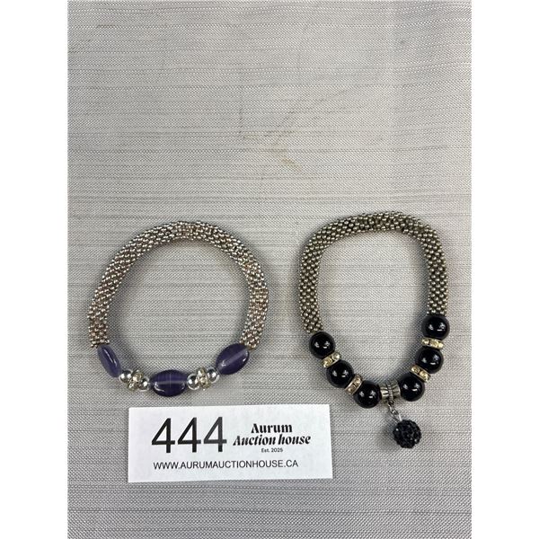 2 Vintage Silver Bracelets
