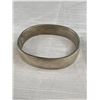Image 5 : Heavy Stainless Steel Hinged Bangle + Pair of Earrings