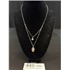 Image 1 : Silver, Marked Nine West Vintage America Necklace, 18-20 Inches Length