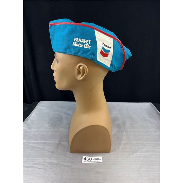 Vintage 1960s Medium Chevron Motor Oils Cap