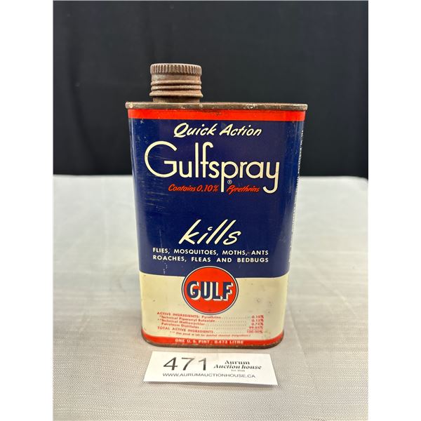 Vintage One Pint Gulf Spray Tin
