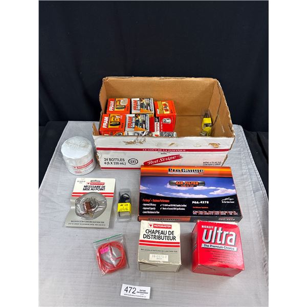 Nice Lot of Vintage Oil and Air Filtres Etc