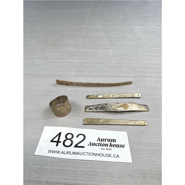 Nice Lot of Silver Native Unfinished Jewelry Pieces