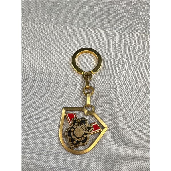 Rare Vintage Champagne Bollinger, France Key Chain, Inlaid Enamel