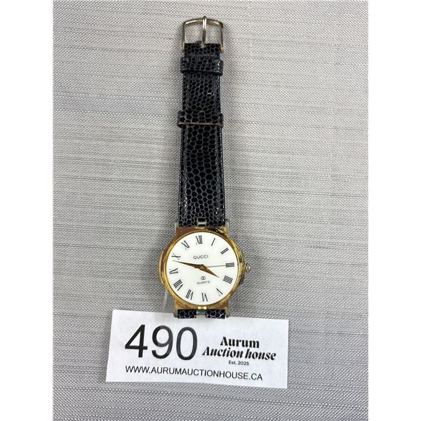 Gucci Quartz Watch Battery Required Missing Not Authenticated