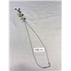 Image 4 : Vintage Glass Stones Tassel Pendant w/ Extra Length Chain Necklace
