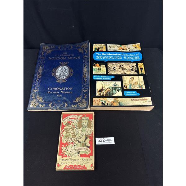 Nice Lot of Vintage Books, Coorination 1937 Madam Tussauds Exhibition Smithsonian
