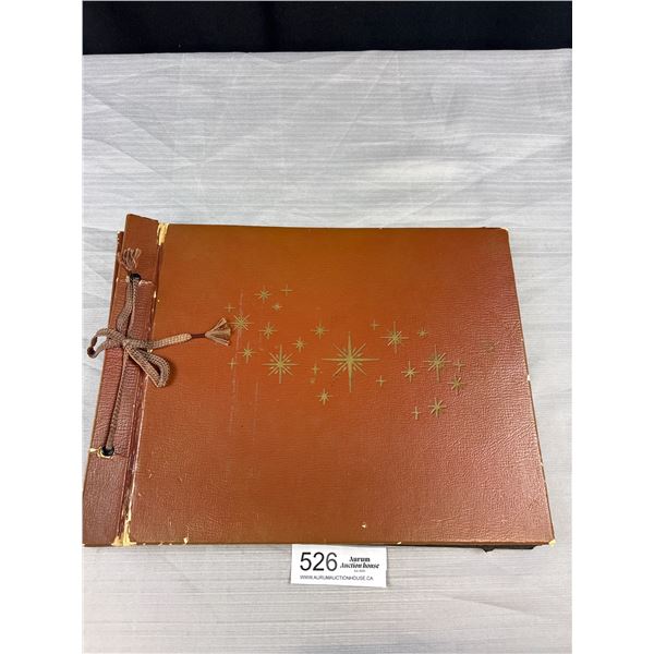 Very Old Black and White Photograph Album Full of Car Pictures