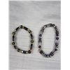 Image 2 : 3 Various Beads, Including Black Alaskan Diamond Hemetite Bracelets