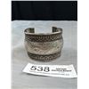 Image 1 : Vintage Silver Hand Crafted Open Cuff Bangle As Is