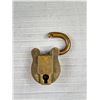 Image 2 : A Heavy Early 1900s Brass Padlock w/ Slider