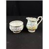 Image 5 : Vintage Royal Albert Silver Birch Cream and Sugar Set w/ Tray