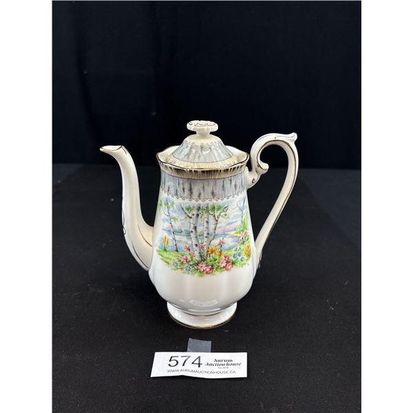 Vintage Royal Albert Silver Birch Teapot