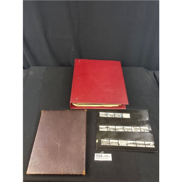 Large Binder of Black and White Photographs Etc.