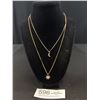 Image 1 : Lovely Joe Fresh Double Strand Pendants Necklace 15-18" Length, Self Adjustable
