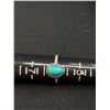 Image 3 : Dainty Sterling Silver w/ Blue Turquoise Stone Ring, Marked 925, Size 5