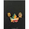 Image 2 : Vintage Enamel Maple Leaf Brooch + Many Collectible Pins