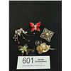 Image 1 : 5 Vintage Some Enamel Brooches