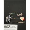 Image 4 : Collection of Vintage Stick Pins, Etc