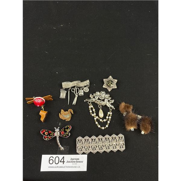Collection of Vintage Brooches