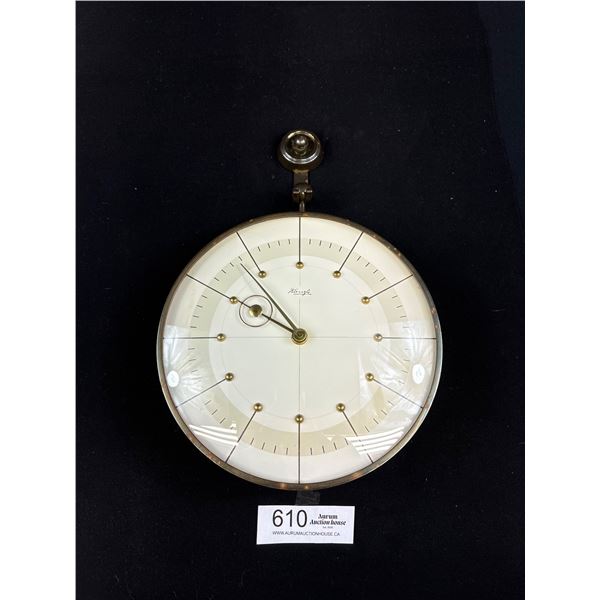 Rare Hard To Find 1930's Wall Clock by Kienzle in Good Working Condition