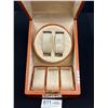 Image 4 : Very Nice Burlwood Watch Winder Jewelry Box Good Working Condition