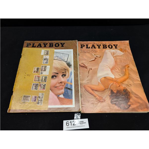 2 1964 Playboy Magazines