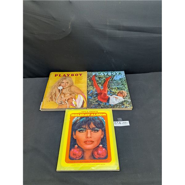 2 1968 Playboy Magazines + 1970 Holiday Album