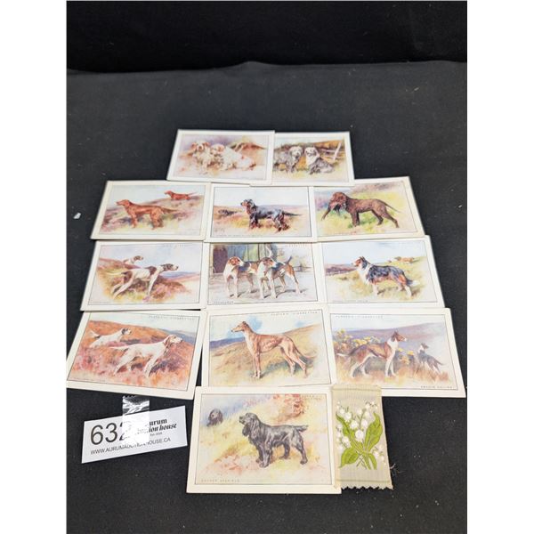 Complete Set of Players Navy Cut Cigarette Cards Featuring Dogs