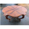 Image 1 : Vintage 1970s Louis XV French Design Table in Mahogany Finish 48" Wide 29" NO SHIPPING