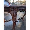 Image 4 : Vintage 1970s Louis XV French Design Table in Mahogany Finish 48" Wide 29" NO SHIPPING