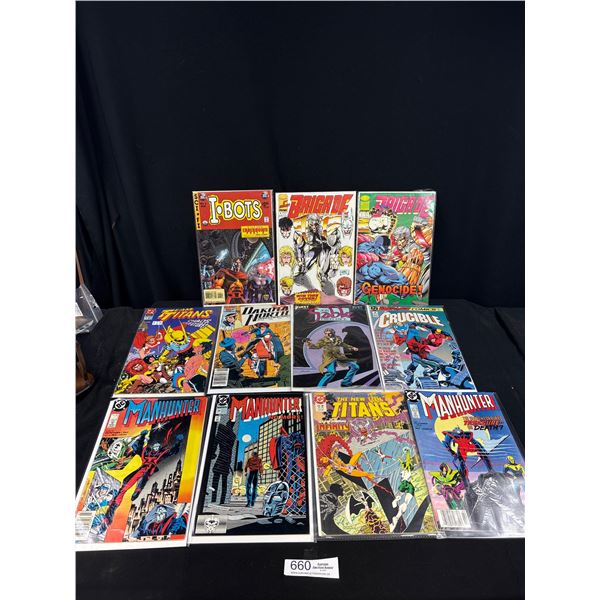 Lot of Vintage Comics on Board in Bag #1 Brigade Etc