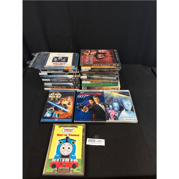 Nice Lot of DVDs and Blue Ray Movies